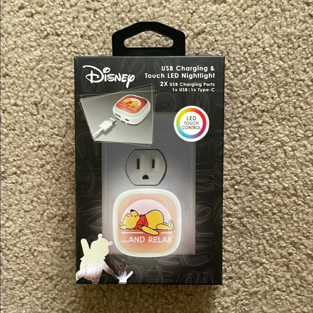Disney Winnie The Pooh USB Charging & Touch LED Nightlight
